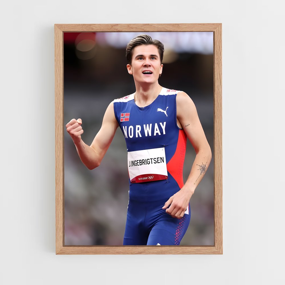 Poster Sprint de Jakob – affiche Athlétisme (vue 4)